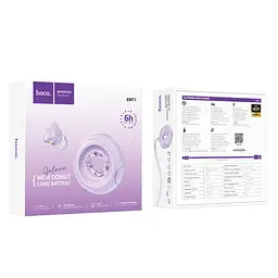 Навушники бездротові Hoco EW71 Galaxia true wireless BT5.4/6hours фіолетові - мініатюра 6