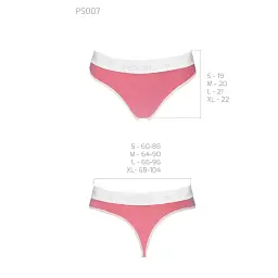 Спортивні трусики-стрінги Passion PS007 Panties pink L - мініатюра 3