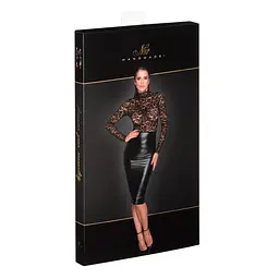 Сукня з мереживним топом Noir Handmade F228 Midi dress with soft lace top, XXL, мокрий ефект - мініатюра 5