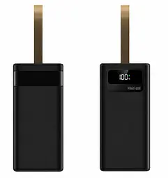 Портативний повербанк No Brand Power Bank Fast Charge 40000 mAh Чорний (2104619131) - мініатюра 6