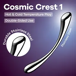 Фаломітатор Satisfyer Cosmic Crest 1, 24 см (сріблястий) - мініатюра 6