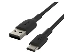Кабель USB Type-C Belkin USB-A to USB-C 1m Black (CAB001BT1MBK) - мініатюра 2