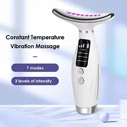  Масажер для шиї та обличчя з підігрівом NeckLift Pro 7 в 1 LED - мініатюра 13