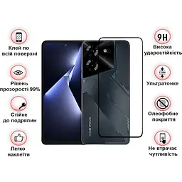 Захисне скло BeCover для Tecno POVA 5 (LH7n) Black (710031) - мініатюра 3