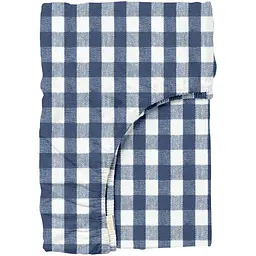 Простирадло на резинці в дитяче ліжечко Cosas Navy Check 60х120х12 см (NavyCheck_120)