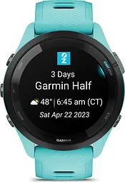 Смарт-годинник Garmin Forerunner 265 Black Bezel with Aqua Case and Aqua/Black Silicone Band (010-02810-12) - мініатюра 7