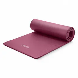 Килимок (мат) спортивний 4FIZJO NBR 180 x 60 x 1 см для йоги та фітнесу Burgundy (P-5905973406703)