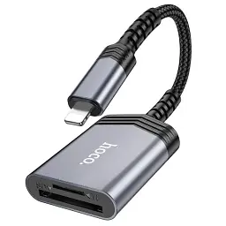 Кардрідер Hoco UA25 2-in-1 Lightning для SD/TF карт до 2 ТБ швидкість до 480 Мбіт/с - мініатюра 4