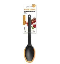 Ложка Fiskars Form з силіконовим краєм чорна 29 см (1027299) - мініатюра 6
