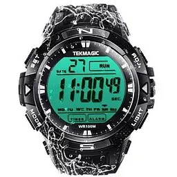 Tekmagic 100M Цифровые подводные водонепроницаемые часы для плавания MT-W18-WTekmagic