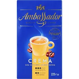 Кава мелена Ambassador Crema натуральна смажена 225 г (941925) - мініатюра 2