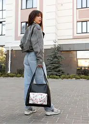 Сумка жіноча Sambag HOBO BLISS Чорна 34 х 31 х 12 см (53453713) - мініатюра 3