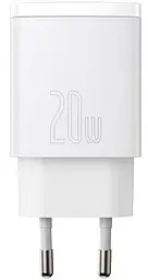 Мережевий зарядний пристрій Baseus Compact Quick Charger 1USB + Type-C 20W CCXJ-B02 White