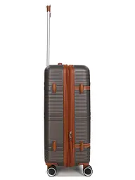 Валіза середня M ABS-пластик Worldline Airtex 629 67×45×27см 74л Коричнева - мініатюра 8