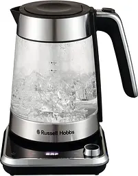Russell Hobbs Електрочайник Attentiv Kettle, 1.7л, Strix, скло, база зі сховищем для шнура, сірий - мініатюра 5