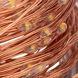 Гірлянда AWQ 200 LED, 66 футів, мідний дріт 8 режимів LED Fairy String Lights USB Живлення з дистанційним керуванням - мініатюра 2
