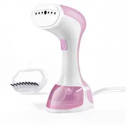 Вертикальний ручний відпарювач пароочисник для одягу та штор Handheld Garment Steamer SI-6025 рожевий