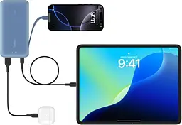 Павербанк Belkin Blue 20 000 mAh / 20 Вт (BPB024HQBL) - мініатюра 5