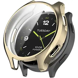 Захисний чохол Tamister для смартгодинника Xiaomi Watch 2 з плівкою золотистий