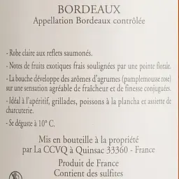 Вино Plein Soleil Bordeaux AOP, рожеве, сухе, 0,75 л - мініатюра 6