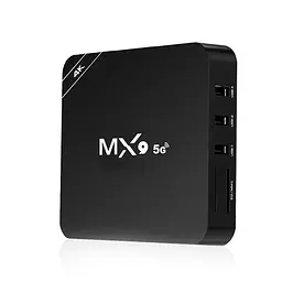 Медіа приставка MX9 4K 4 / 32G Smart TV Box (Android 9.0, ОЗУ 4Гб, 32Гб вбудованої пам'яті, 4-х ядерний процесор Cortex A7, ARM Mali-400 GPU