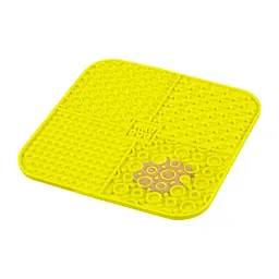 Килимок для злизування Waudog Silicone 190х190х10 мм жовтий - мініатюра 5