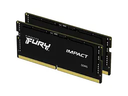 Пам'ять для настільних комп'ютерів Kingston FURY 64 GB (2x32GB) SO-DIMM DDR5 5600 MHz Impact (KF556S40IBK2-64) - мініатюра 1