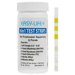 Тест-смужки для акваріумів і ставків Easy-Life 6in1 test strips 50 тестів (TST61) - мініатюра 6