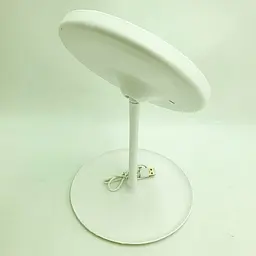 Дзеркало з Led підсвічуванням та акумулятором кругле косметичне для макіяжу регулювання та яскравості світіння UKC 809 білий - мініатюра 6