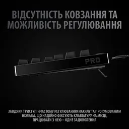 Клавіатура Logitech G PRO Mechanical Gaming USB UA Black (920-009392) - мініатюра 7