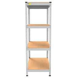 Металевий стелаж Emby Light Series (розмір 1500х450x450мм) 4 полиці ДСП до 100кг Білий - мініатюра 3