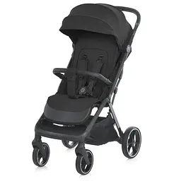 Прогулянкова коляска до 22 кг PU колеса чорна (ME 1127-B Black)