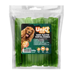 Ласощі для очищення зубів собак UniQ PETS DENTAL Зубні палички зі смаком м'яти, 500 г - мініатюра 4