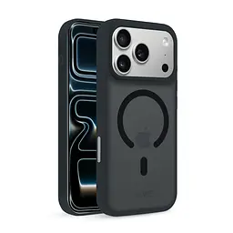 Чохол MAKE Apple iPhone 17 Pro Max Silicone Aura Magnet Black - мініатюра 2