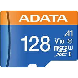 Карта пам'яті ADATA MicroSDXC Premier 128Gb Class 10 UHS-1 A2 + SD адаптер (AUSDX128GUICL10A1-RA1) [162347] - мініатюра 2