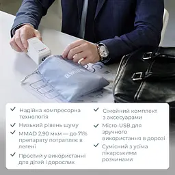Компресорний компактний небулайзер MED-120 B.Well (MED-120-1611) - мініатюра 8
