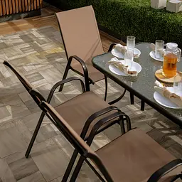 Комплект садових меблів 4Points Udine-6 з прямокутним столом 120х70х70см - мініатюра 3