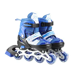 Роликові ковзани Bambi RL2503(Blue) колеса PVC, розмір L (38-41), зі світлом