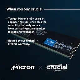 Модуль пам'яті Crucial DDR5 32GB 5600MHz (CT32G56C46U5) - мініатюра 2