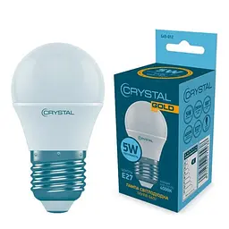 Лампа Crystal світлодіодна куля Кристально-золотистий 5W E27 4000K (G45-012)