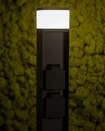 Вуличний світильник Kanlux 38771 DASTEN G9 1x11 IP44 чорний (тип розетки F) - мініатюра 2