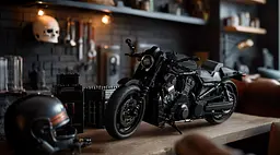 Конструктор Nifeliz Мотоцикл V-Road Street Muscle Bike (NF10348) - мініатюра 3
