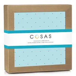 Пелюшка багаторазова Cosas непромокаюча Mini Dots 50x70 см, блакитна