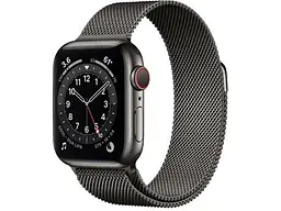 Смарт-часы Apple Watch Series 6 GPS + Cellular 40mm Graphite Stainless Steel Case w. Graphite Milanese L. (MG2U3/M06Y3)