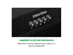 Витяжка вбудована Interline SKYLINE BL A/60/PB - мініатюра 3