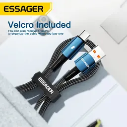 Дата кабель USB 2.0 AM to USB-C 2.0m 120W black Essager (EXC120-CGA01-P) - мініатюра 8