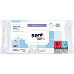 Вологі серветки для догляду за шкірою Seni Care Sensitive 80 шт.