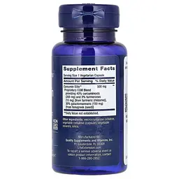 Куркума та Куркумін Curcumin Elite Turmeric Extract 30 Capsules Life Extension vit0005563 - мініатюра 2