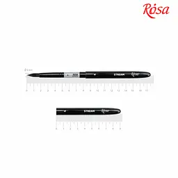 Пензель синтетика кругла TRAVEL BRUSH STREAM 158 № 4 коротка ручка ROSA