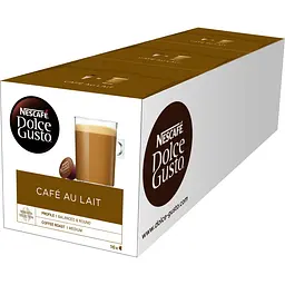 Набор кофе в капсулах Nescafe Dolce Gusto Cafe Au Lait 48 шт. 480 г (3 уп. x 16 шт. 160 г)